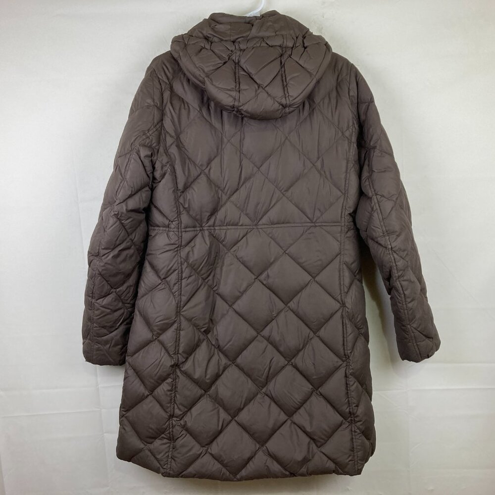 Eddie Bauer Womens L 700 Down Fill Hooded Winter Long Parka Puffer Warm Jacket - Picture 7 of 9